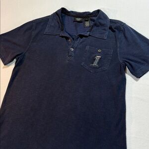 Harley Davidson Men's Navy Polo Shirt short sleeve